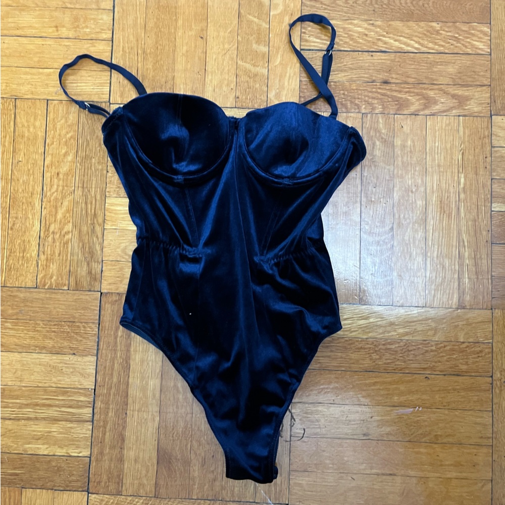 Blue Velvet Bodysuit